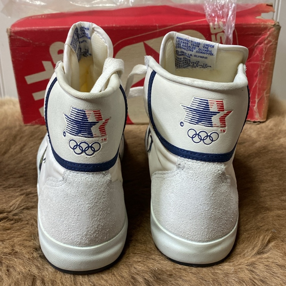 80s 1984 Converse Olympics LA High Tops 6 Michael Jordan NWT - Picture 5 of 16